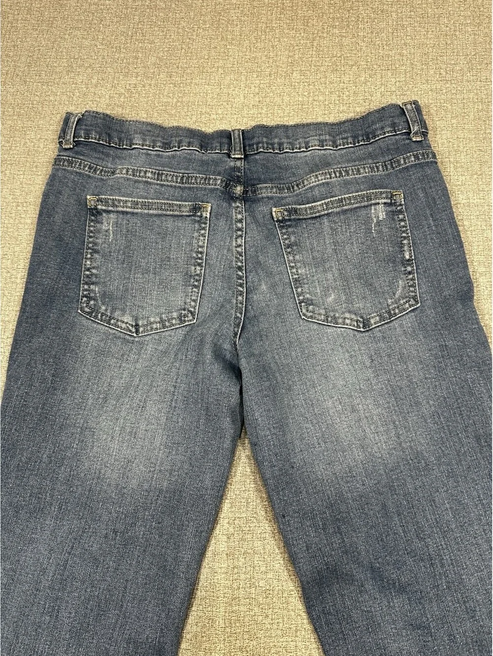 Wonder Nation Boys Jeans Size 30x25.5 Husky Straight Blue Denim Adjustable Waist